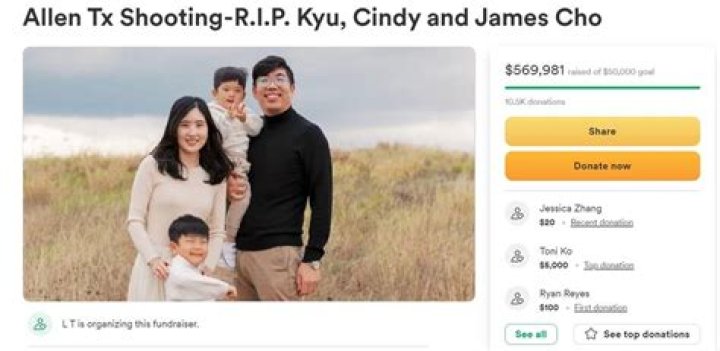 Kyu, Cindy, and James Cho died in the Allen, Texas shooting
